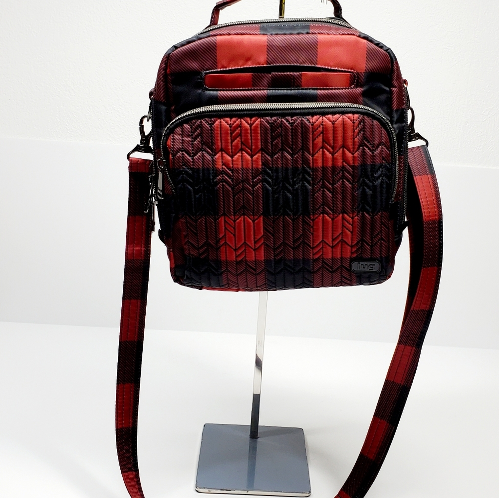 Lug Red and Black Crossbody Bag - Picture 3 of 7